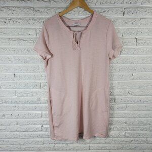 Calvin Klein Womens Swim Cover Up XL Pink Heather Pockets Soft Comfy PIN9E